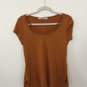 Mustard/Golden Colored Short Sleeve